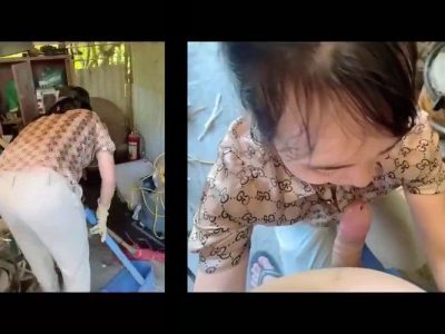 Chị đang dọn dẹp kho cũng không yên với em