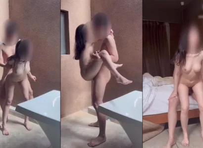 Chờ nước tắm em sinh viên đòi chơi luôn phải bế lên xuất trong